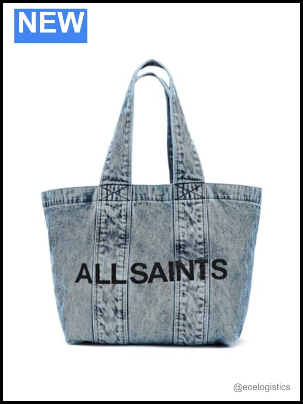 Lightweight Cotton Canvas Denim Tote Bag Shoulder Work Travel